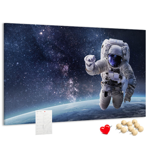 Tableau de liège Astronaute dans l'espace