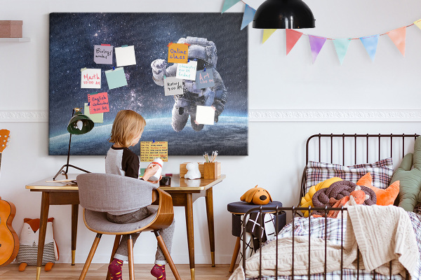 Tableau de liège Astronaute dans l'espace
