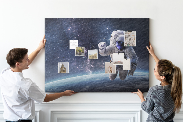 Tableau de liège Astronaute dans l'espace