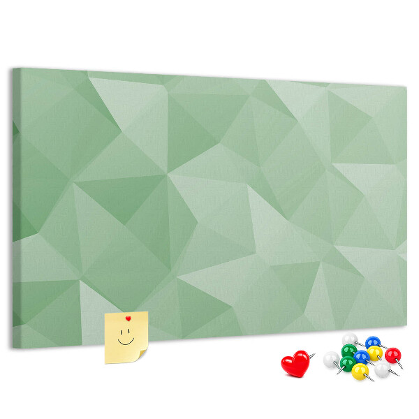 Tableau affichage liège Motif abstrait dans des tons de vert