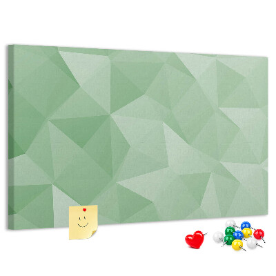 Tableau affichage liège Motif abstrait dans des tons de vert