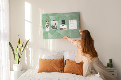 Tableau affichage liège Motif abstrait dans des tons de vert