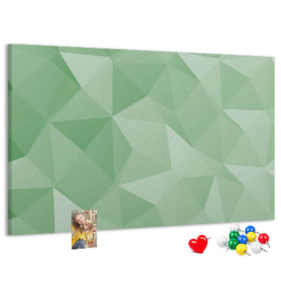 Tableau affichage liège Motif abstrait dans des tons de vert