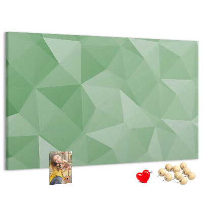 Tableau affichage liège Motif abstrait dans des tons de vert