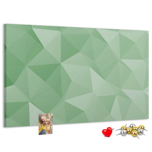 Tableau affichage liège Motif abstrait dans des tons de vert