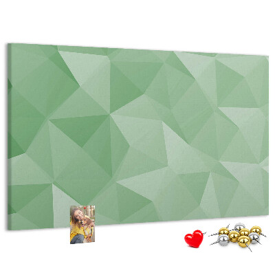 Tableau affichage liège Motif abstrait dans des tons de vert