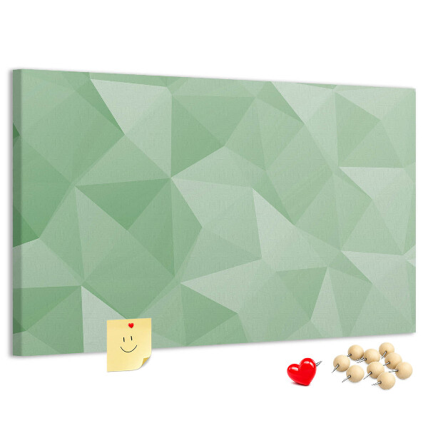Tableau affichage liège Motif abstrait dans des tons de vert