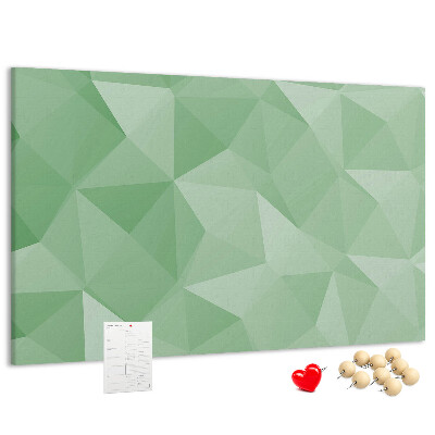 Tableau affichage liège Motif abstrait dans des tons de vert