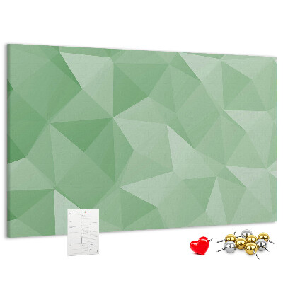 Tableau affichage liège Motif abstrait dans des tons de vert