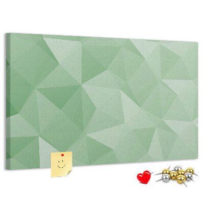 Tableau affichage liège Motif abstrait dans des tons de vert