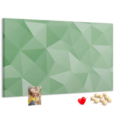 Tableau affichage liège Motif abstrait dans des tons de vert