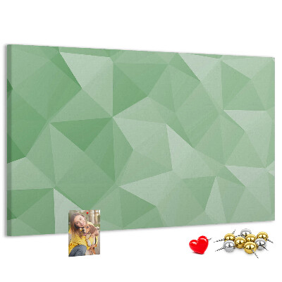 Tableau affichage liège Motif abstrait dans des tons de vert