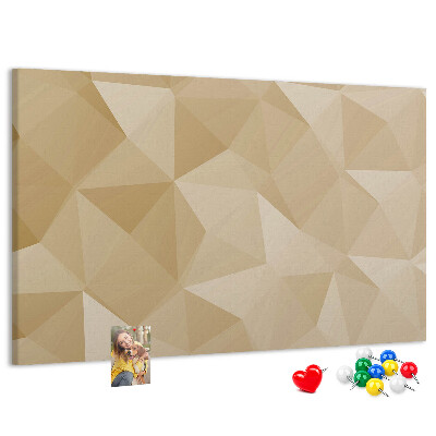 Tableau de liège Motif abstrait dans les tons beiges