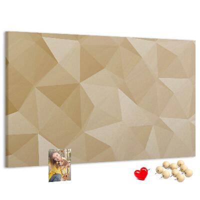 Tableau de liège Motif abstrait dans les tons beiges