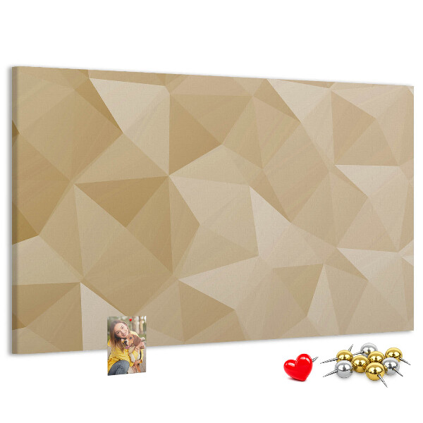 Tableau de liège Motif abstrait dans les tons beiges