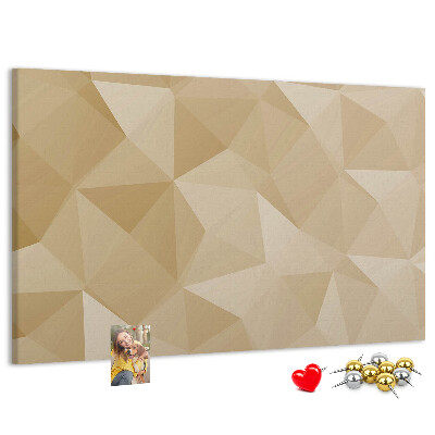 Tableau de liège Motif abstrait dans les tons beiges