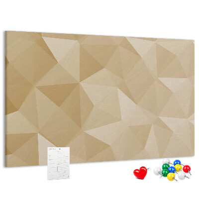 Tableau de liège Motif abstrait dans les tons beiges