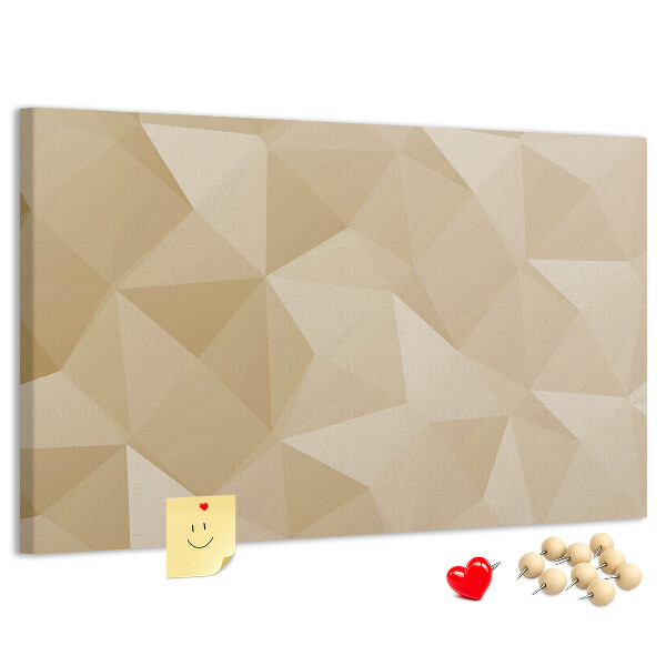 Tableau de liège Motif abstrait dans les tons beiges