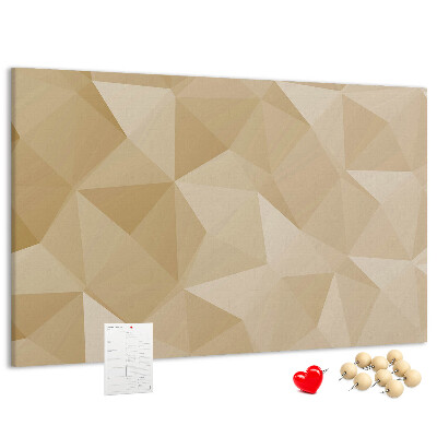 Tableau de liège Motif abstrait dans les tons beiges