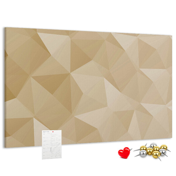 Tableau de liège Motif abstrait dans les tons beiges