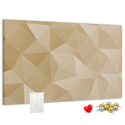 Tableau de liège Motif abstrait dans les tons beiges