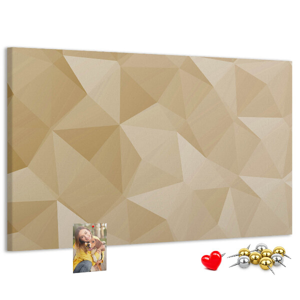 Tableau de liège Motif abstrait dans les tons beiges