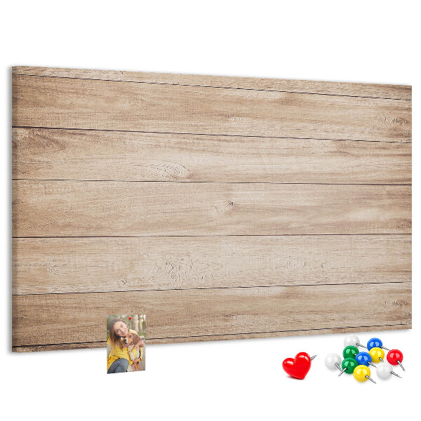 Tableau affichage liège Bois naturel aux teintes chaudes