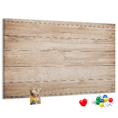 Tableau affichage liège Bois naturel aux teintes chaudes
