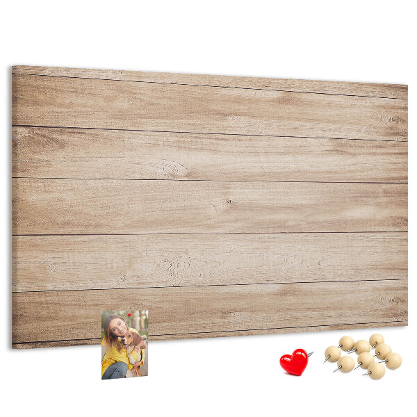 Tableau affichage liège Bois naturel aux teintes chaudes