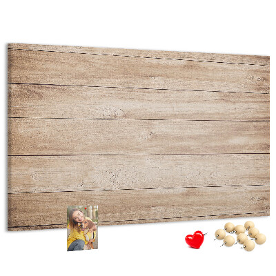 Tableau affichage liège Bois naturel aux teintes chaudes