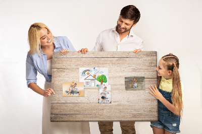 Tableau affichage liège Bois naturel aux teintes chaudes