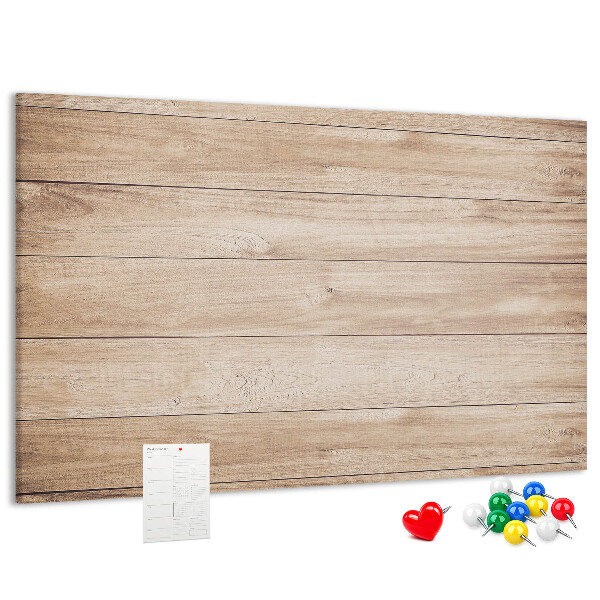 Tableau affichage liège Bois naturel aux teintes chaudes