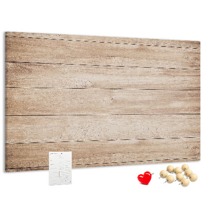 Tableau affichage liège Bois naturel aux teintes chaudes