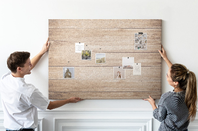 Tableau affichage liège Bois naturel aux teintes chaudes