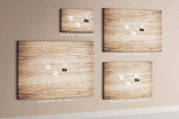 Tableau affichage liège Bois naturel aux teintes chaudes
