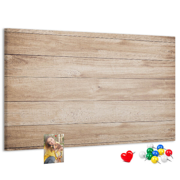 Tableau affichage liège Bois naturel aux teintes chaudes