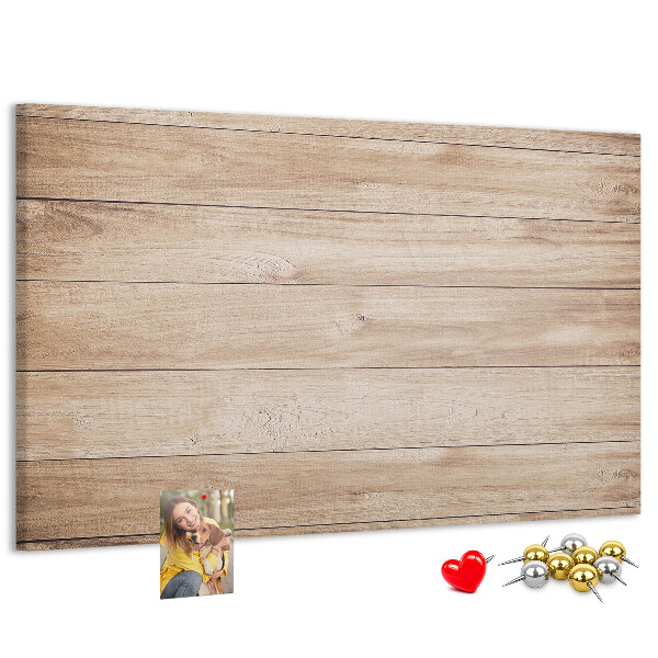 Tableau affichage liège Bois naturel aux teintes chaudes