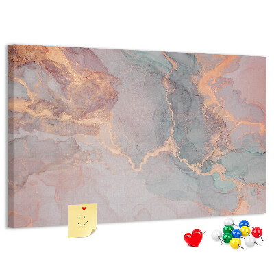 Tableau en liège Motif abstrait aux teintes pastel