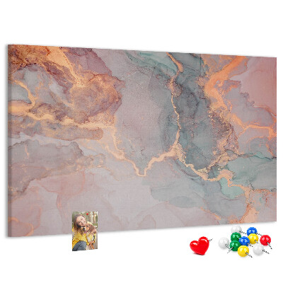 Tableau en liège Motif abstrait aux teintes pastel