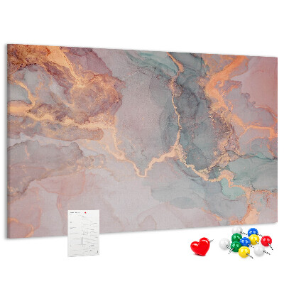 Tableau en liège Motif abstrait aux teintes pastel