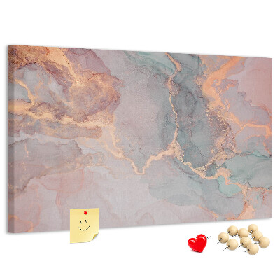 Tableau en liège Motif abstrait aux teintes pastel