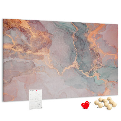 Tableau en liège Motif abstrait aux teintes pastel