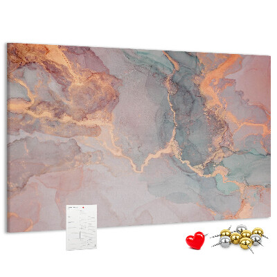 Tableau en liège Motif abstrait aux teintes pastel