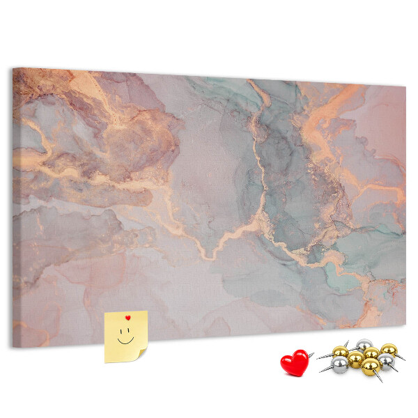 Tableau en liège Motif abstrait aux teintes pastel