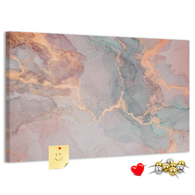 Tableau en liège Motif abstrait aux teintes pastel
