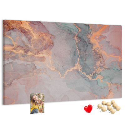 Tableau en liège Motif abstrait aux teintes pastel