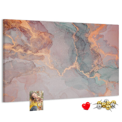 Tableau en liège Motif abstrait aux teintes pastel