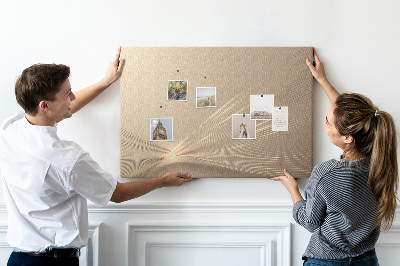 Tableau de liège Des lignes délicates dans des tons beiges