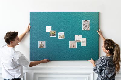 Tableau de liège Formes géométriques dans des tons de bleu