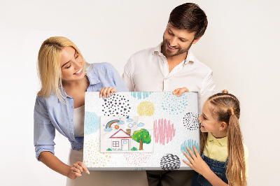 Tableau en liège Des formes colorées aux motifs variés
